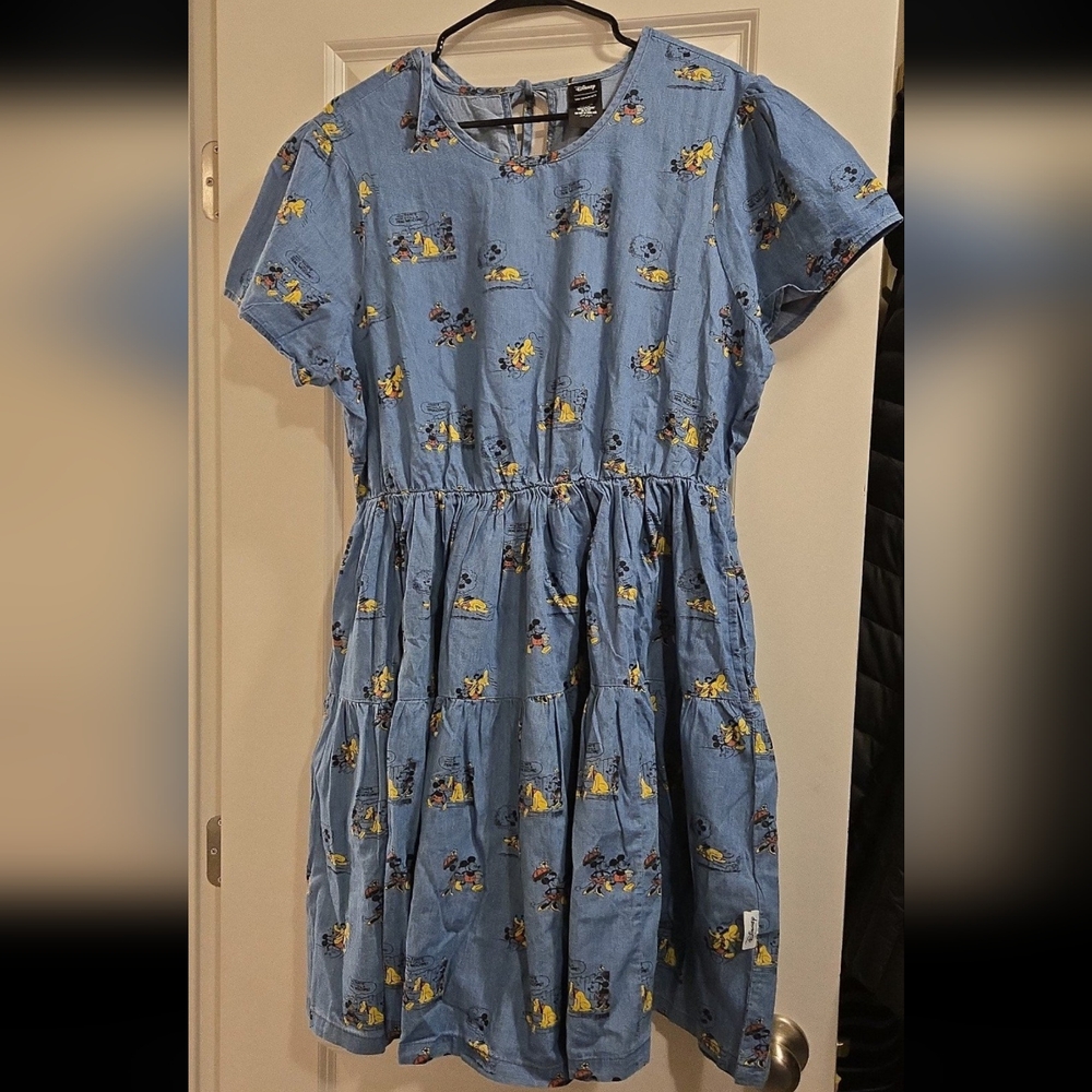 Mickey and Friends Chambray Dress for Women